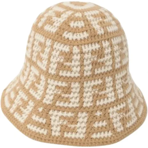 Pre-owned Accessories, female, , Size: ONE SIZE Pre-owned Cashmere Hat - Fendi Vintage - Modalova