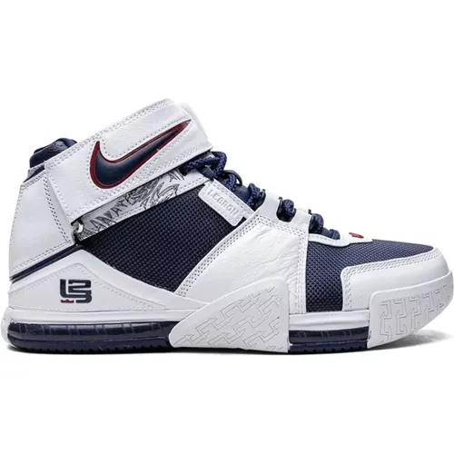 LeBron II Midnight Navy Sneakers , male, Sizes: 10 UK - Nike - Modalova