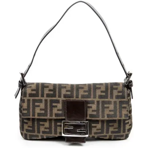 Pre-owned Shoulder Bags, female, , Size: ONE SIZE Pre-owned Canvas fendi-bags - Fendi Vintage - Modalova