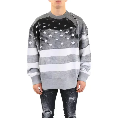 Flag Sweater , Herren, Größe: M - Palm Angels - Modalova