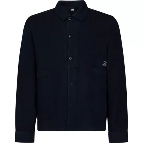 Shirts with Front Buttons and Pointed Collar , male, Sizes: M, XL, S - C.P. Company - Modalova