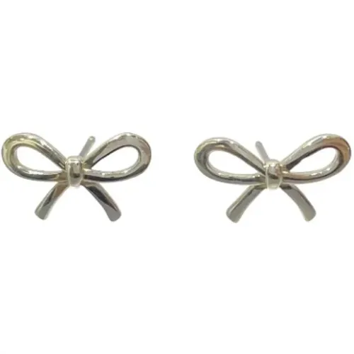 Pre-owned Jewellery, female, , Size: ONE SIZE Pre-owned Silver earrings - Tiffany & Co. Pre-owned - Modalova