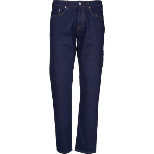 Blaue Stretch-Baumwolljeans Regular Fit - PS By Paul Smith - Modalova