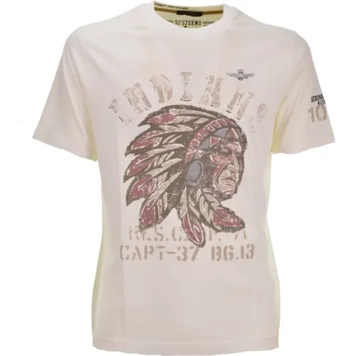 T-shirt 51 Stormo Indians Men , male, Sizes: 2XL - aeronautica militare - Modalova