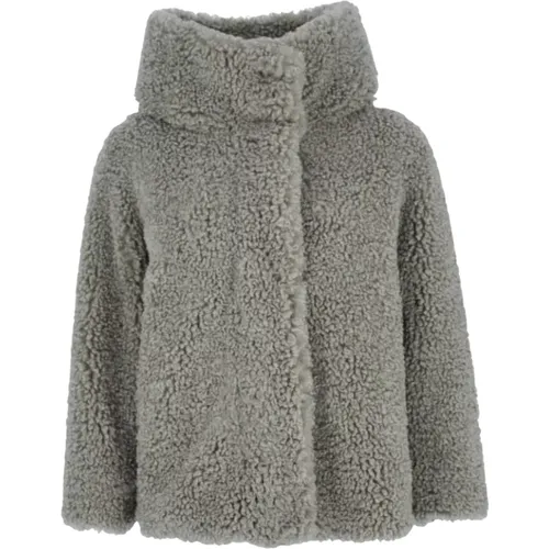 Down Jackets, female, , Size: XS Lamb Hybrid Hood Jacket - RRD - Modalova