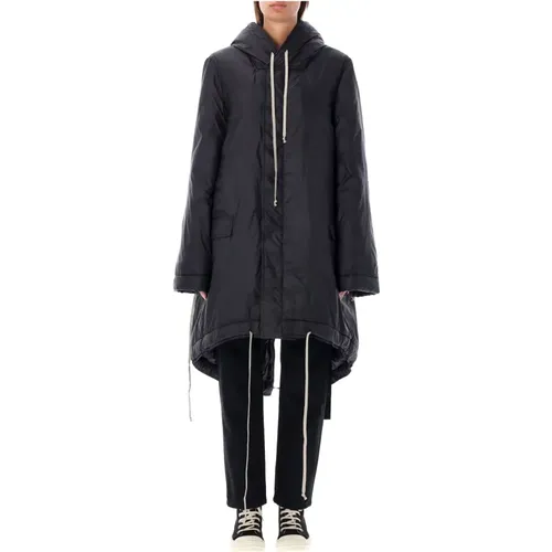 Fishtail Parka Outerwear Aw24 , female, Sizes: L, M - Rick Owens - Modalova