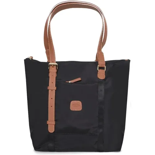 Zip Fastening Synthetic and Leather Shopping Bag , female, Sizes: ONE SIZE - Bric's - Modalova