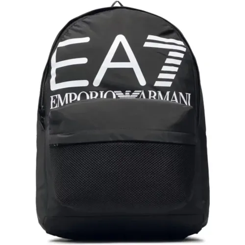 Backpacks, unisex, , Size: ONE SIZE /White Logo Backpack - Emporio Armani EA7 - Modalova