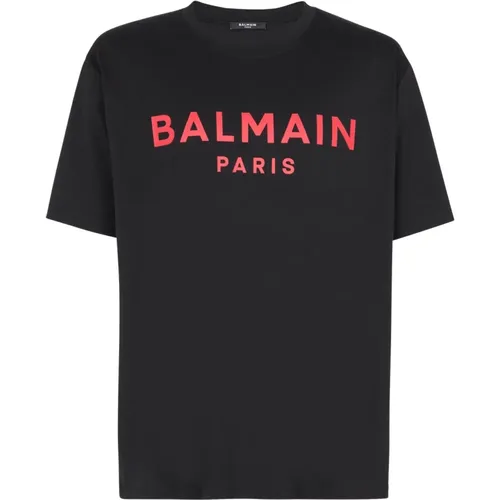 T-Shirt mit Paris-Print,T-Shirts - Balmain - Modalova