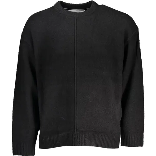 Round-neck Knitwear, male, , Size: S Long Sleeve Men's Top - Calvin Klein - Modalova