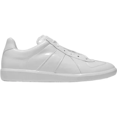 Weiße Leder Replica Low Top Sneakers - Maison Margiela - Modalova