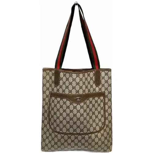 Pre-owned Tote Bags, female, , Size: ONE SIZE Pre-owned Canvas gucci-bags - Gucci Vintage - Modalova