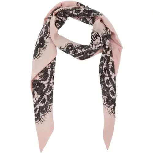 Pre-owned Scarves, female, , Size: ONE SIZE Pre-owned Silk scarves - Moschino Pre-Owned - Modalova