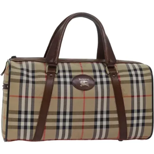 Pre-owned Canvas travel-bags , female, Sizes: ONE SIZE - Burberry Vintage - Modalova