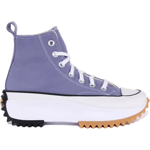 Lilac Hi-Top Sneakers with Chunky Platform , female, Sizes: 3 UK - Converse - Modalova