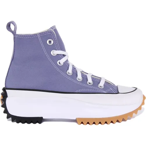 Lilac Hi-Top Sneakers with Chunky Platform , female, Sizes: 4 1/2 UK, 3 UK, 6 UK - Converse - Modalova
