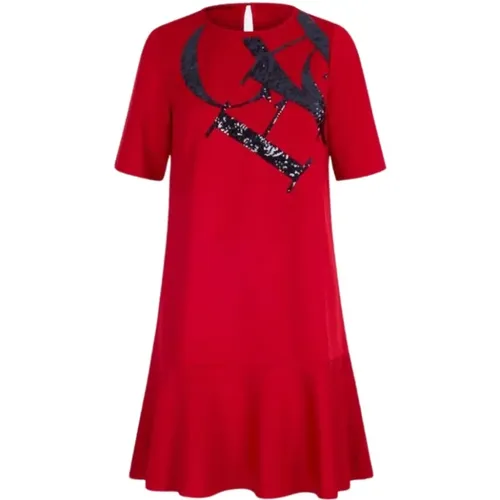 Sequin Neoprene A-line Dress , female, Sizes: XS - Carolina Herrera - Modalova