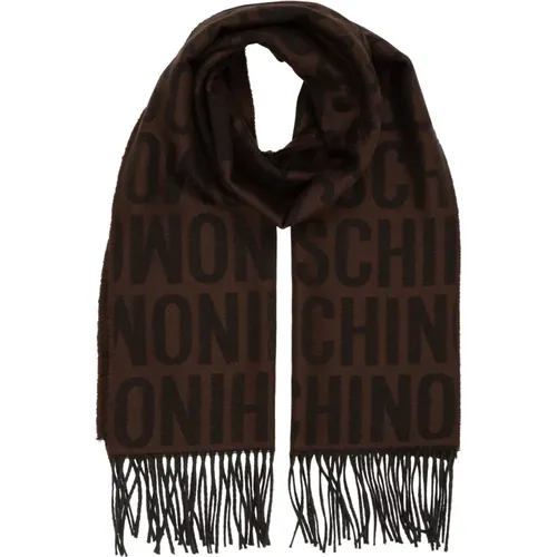 Wool Scarf, Stay Warm and Stylish this Winter , male, Sizes: ONE SIZE - Moschino - Modalova