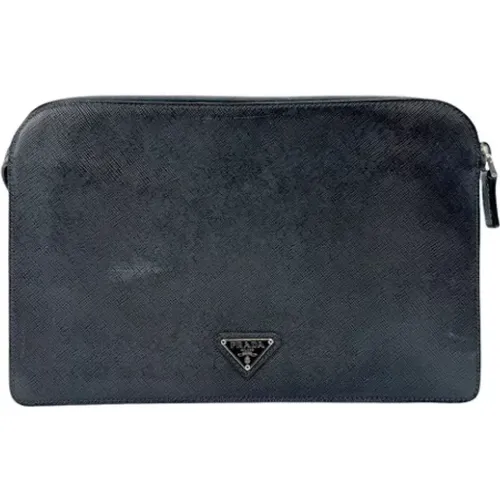 Pre-owned Clutches, male, , Size: ONE SIZE Pre-owned Leather prada-bags - Prada Vintage - Modalova