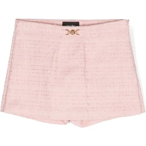 Rosa Tweed Shorts für Mädchen - Versace - Modalova