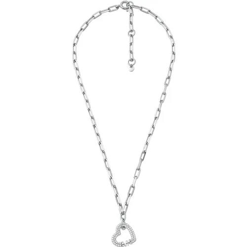 Necklaces, female, , Size: ONE SIZE Women's Necklace Love Silver Mkc1647Cz040 - Michael Kors - Modalova