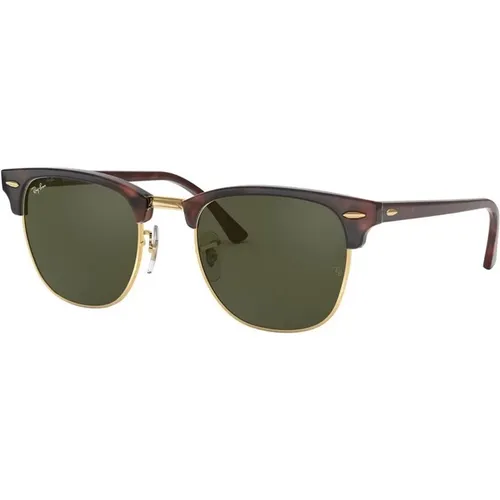 Clubmaster 3016 Tortoise Sunglasses with Lenses , unisex, Sizes: 51 MM - Ray-Ban - Modalova
