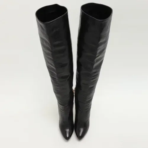 Pre-owned Leather boots , female, Sizes: 4 UK - Prada Vintage - Modalova