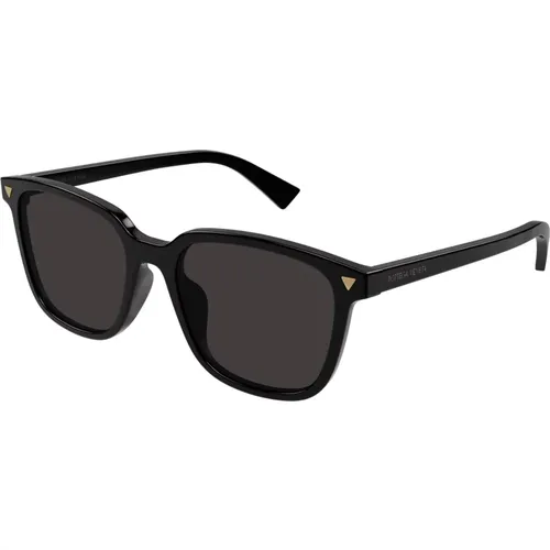 Grey Sunglasses Bv1255Sa , unisex, Sizes: 55 MM - Bottega Veneta - Modalova