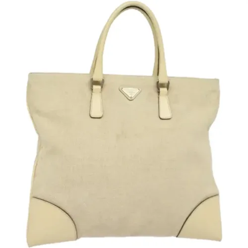 Pre-owned Tote Bags, female, , Size: ONE SIZE Pre-owned Canvas prada-bags - Prada Vintage - Modalova