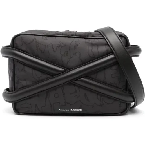 Cross Body Bags, male, , Size: ONE SIZE Harness Bag with Logo Detail - alexander mcqueen - Modalova