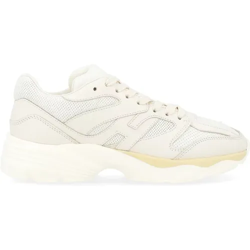 Natürliche Leder Perforierte Sneakers , Damen, Größe: 36 EU - Hogan - Modalova