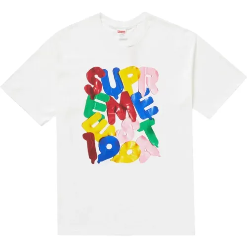 Limitierte Auflage Ballons Tee Weiß , Herren, Größe: M - Supreme - Modalova