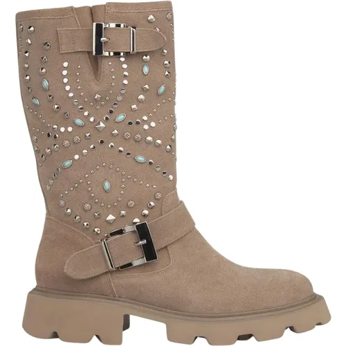 Bootie sole track studs , female, Sizes: 7 UK, 8 UK, 6 UK, 4 UK, 2 UK, 9 UK, 5 UK, 3 UK - Alma en Pena - Modalova