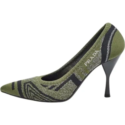 Pre-owned Fabric heels , female, Sizes: 3 1/2 UK - Prada Vintage - Modalova