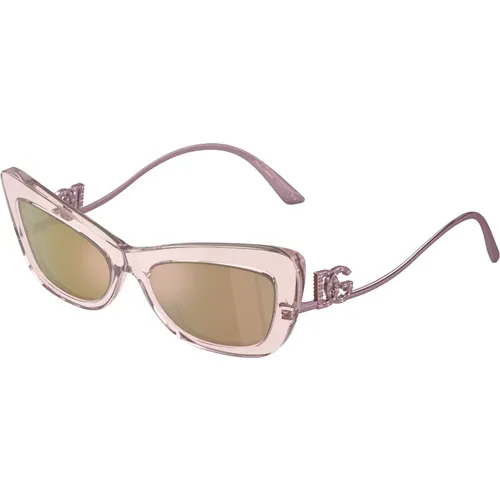 Stilvolle Sonnenbrille mit einzigartigem Design , Damen, Größe: 55 MM - Dolce & Gabbana - Modalova