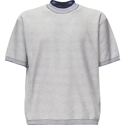 T-Shirts, male, , Size: L Raw Cotton Sweater Oversized Fit - Stone Island - Modalova