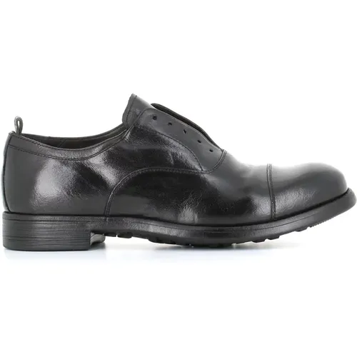 Schwarze Leder Derby Schuhe , Herren, Größe: 41 1/2 EU - Officine Creative - Modalova