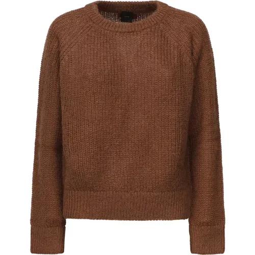 Round-neck Knitwear, female, , Size: XS Boat-neck Sweater - pinko - Modalova