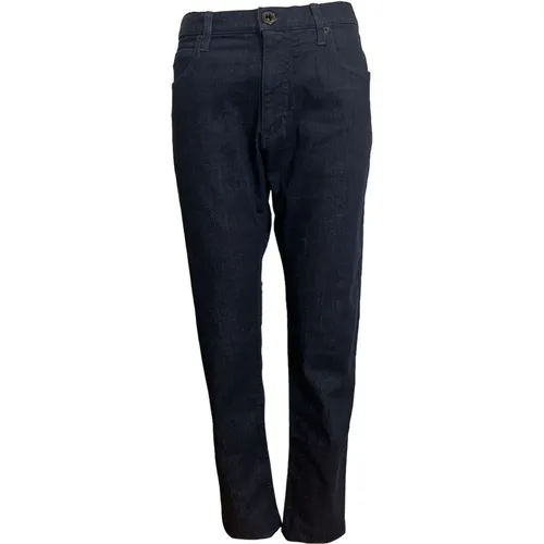 Dunkelblaue Regular Fit Jeans - Emporio Armani - Modalova