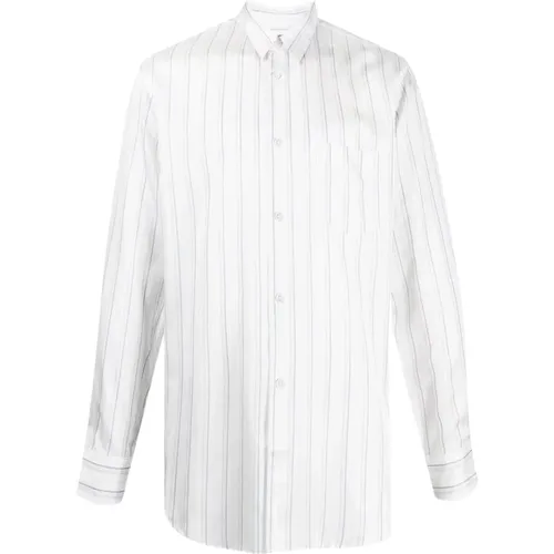 Multicolor Striped Cotton Shirt with Removable Tie , male, Sizes: L, M, XL - Comme des Garçons - Modalova