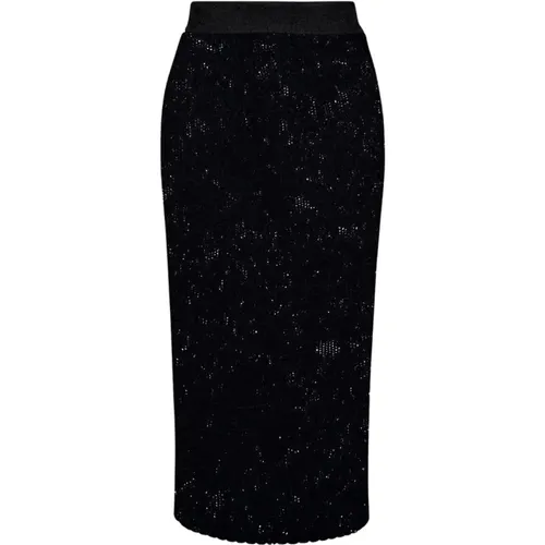 Floral-Lace Midi Skirt , female, Sizes: 2XS, XS - Dolce & Gabbana - Modalova