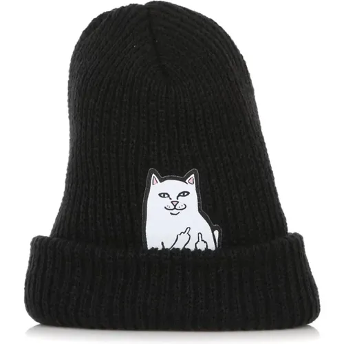 Beanies, male, , Size: ONE SIZE Nermal Ribbed Beanie Hat - Ripndip - Modalova