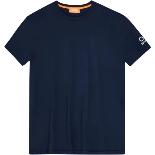 Lässiges Baumwollshirt , Herren, Größe: 2XL - Suns - Modalova