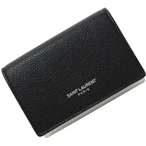 Pre-owned Wallets, female, , Size: ONE SIZE Pre-owned Leather wallets - Yves Saint Laurent Vintage - Modalova