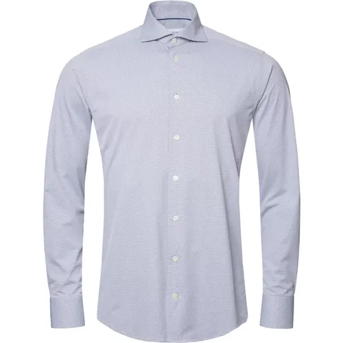 Micro Print Slim Fit Shirt , male, Sizes: 4XL - Eton - Modalova