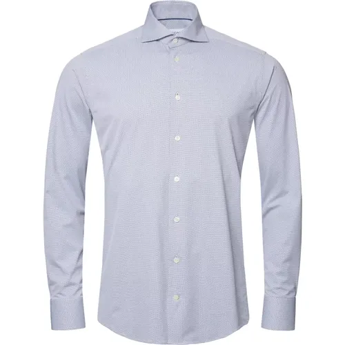 Micro Print Slim Fit Shirt , male, Sizes: 4XL, XL - Eton - Modalova