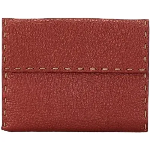 Pre-owned Wallets, female, , Size: ONE SIZE Pre-owned Leather wallets - Fendi Vintage - Modalova