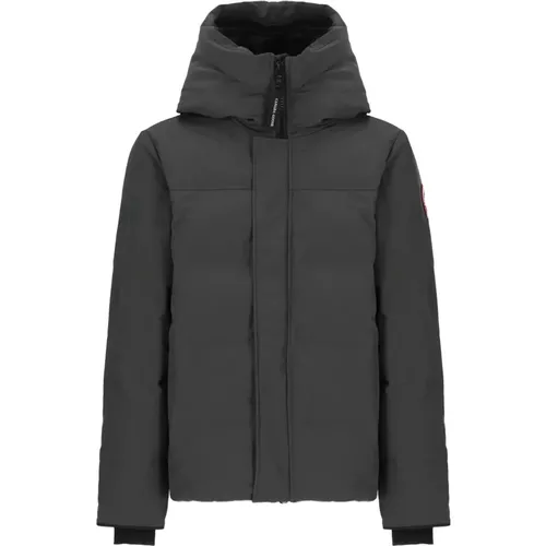 Graue Daunenjacke mit Kapuze - Canada Goose - Modalova