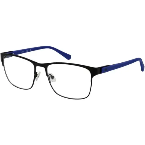 Glasses, male, , Size: ONE SIZE Browline Metal Optical Frames - Guess - Modalova