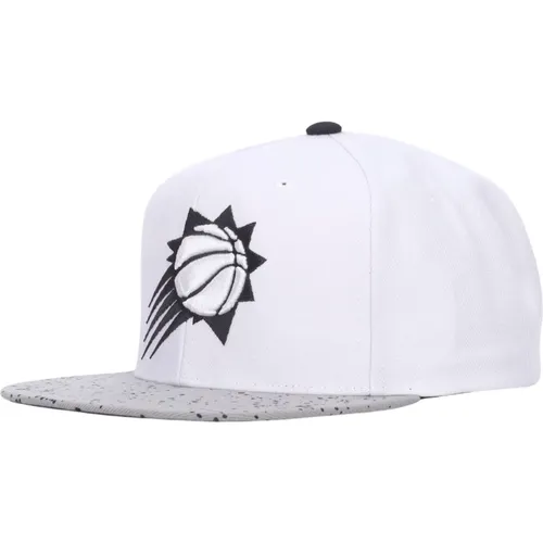 Caps, male, , Size: ONE SIZE Phoenix Suns Flat Brim Snapback Cap - Mitchell & Ness - Modalova